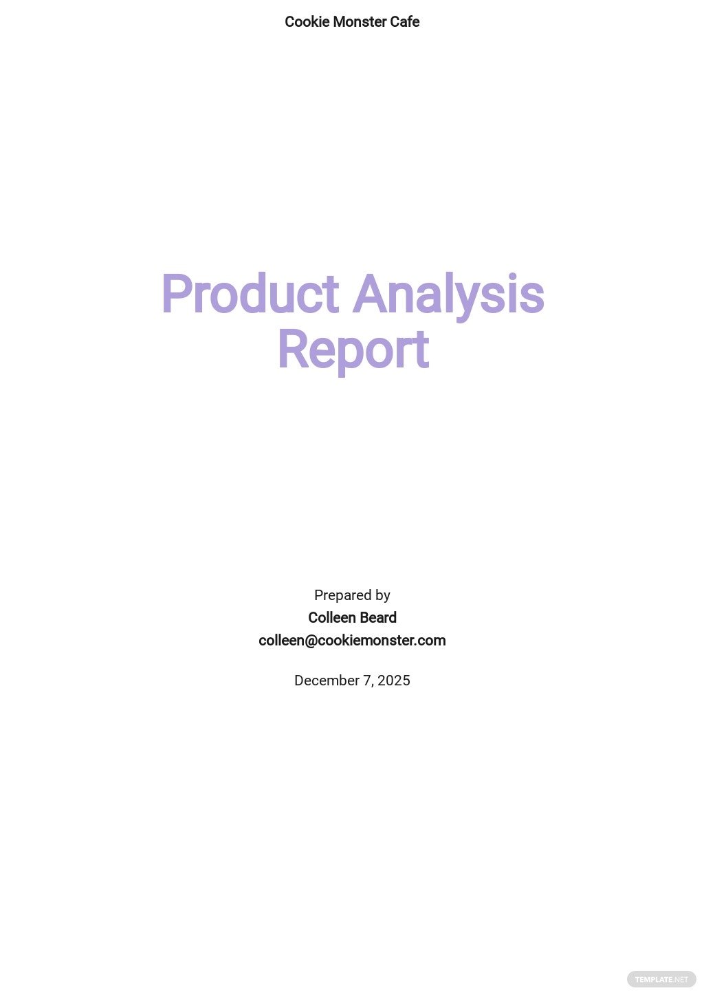 Product Analysis Chart