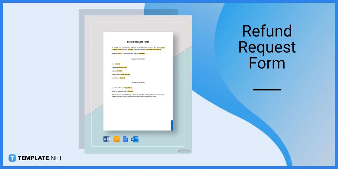 refund request form template in microsoft word