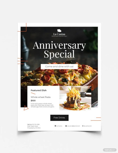 restaurant flyer template