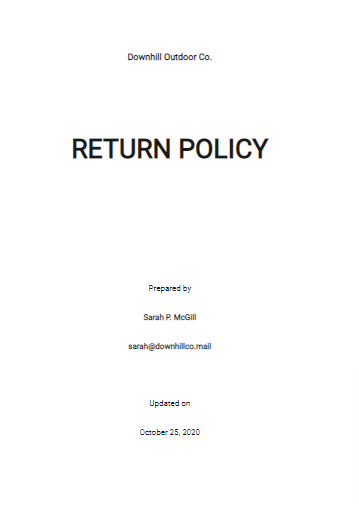 return policy te