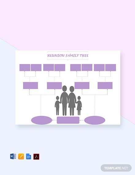 reunion family tree template