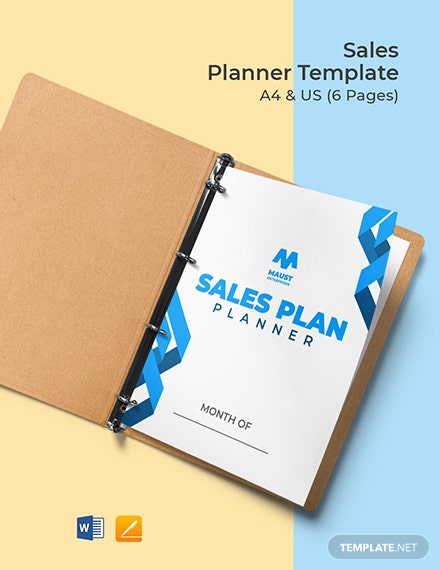 sales planner template format