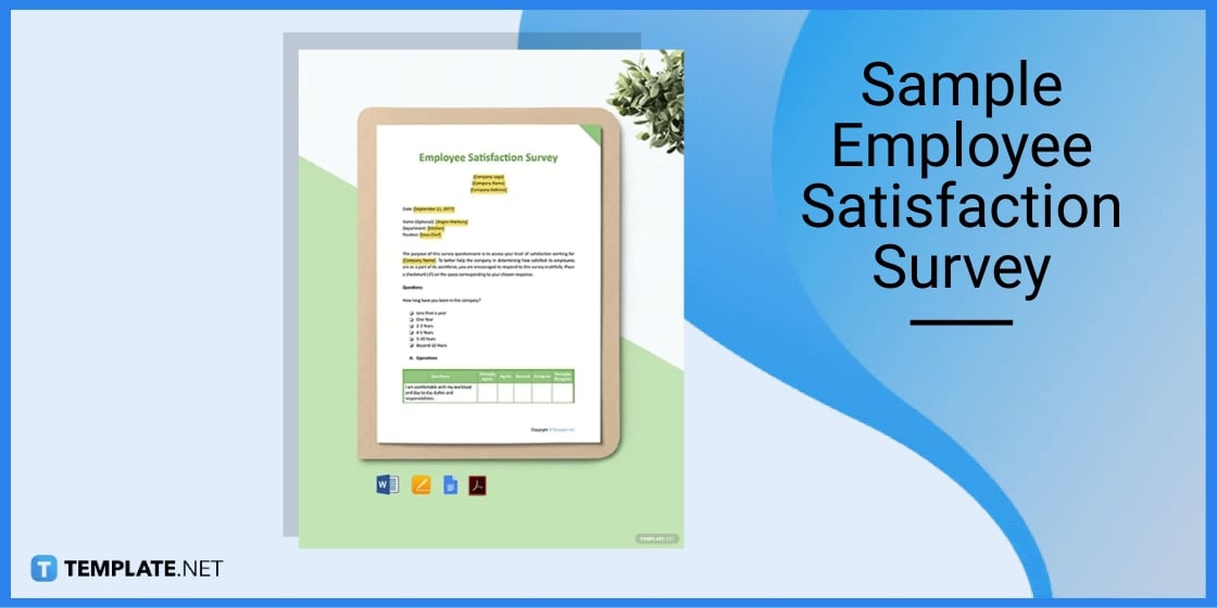 sample employee satisfaction survey template