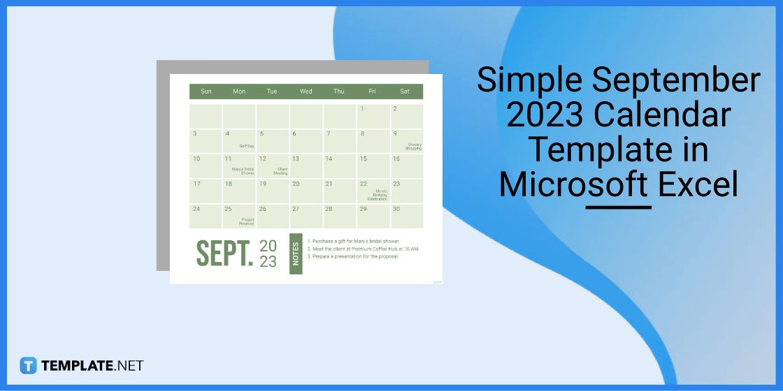 simple september 2023 calendar template in microsoft excel