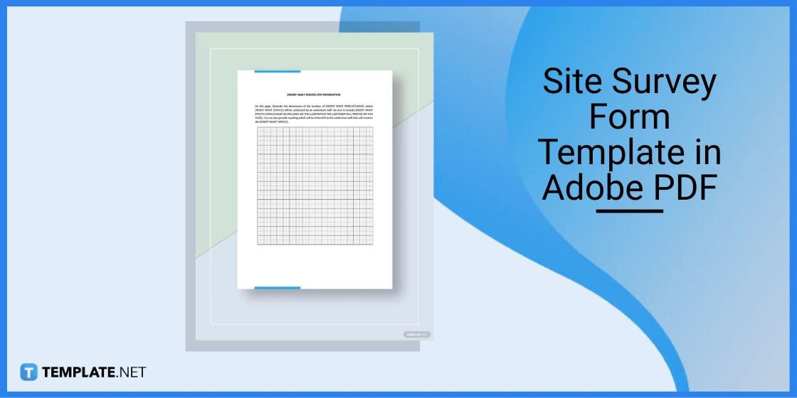 site survey form template in adobe pdf