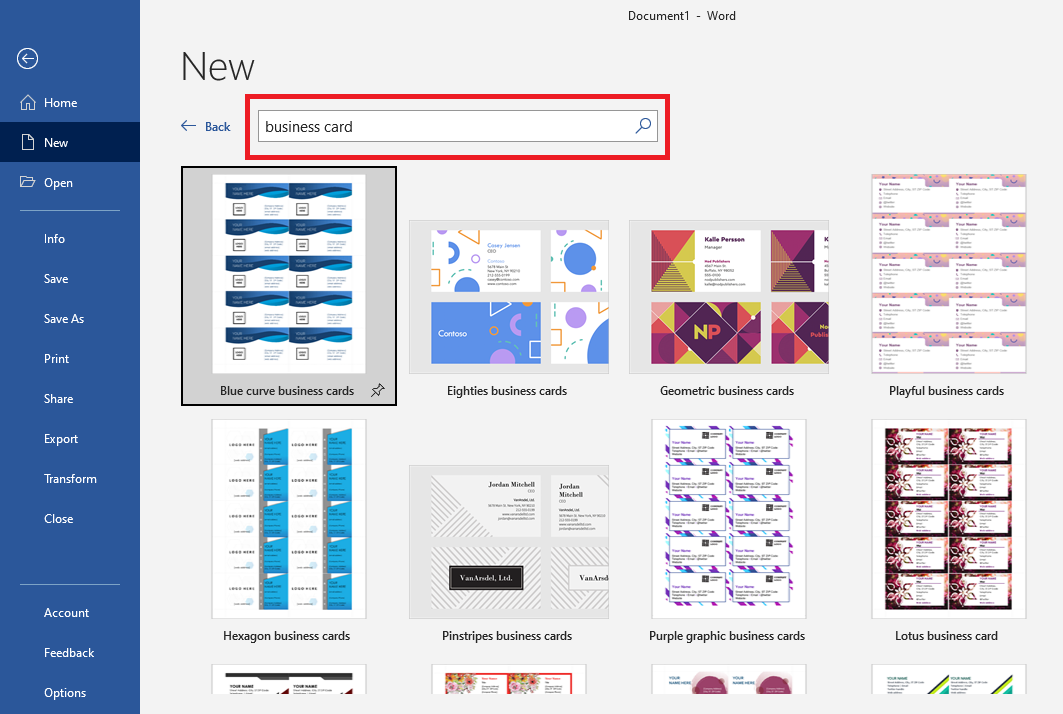 How to Make Business Cards in Word