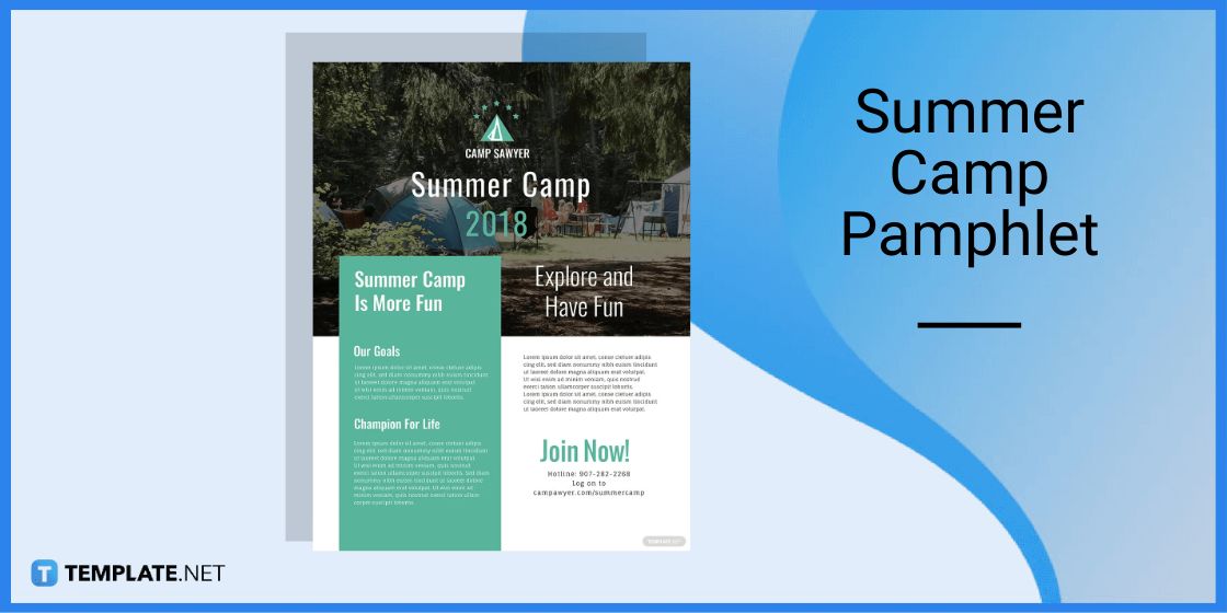 summer camp pamphlet template in microsoft word