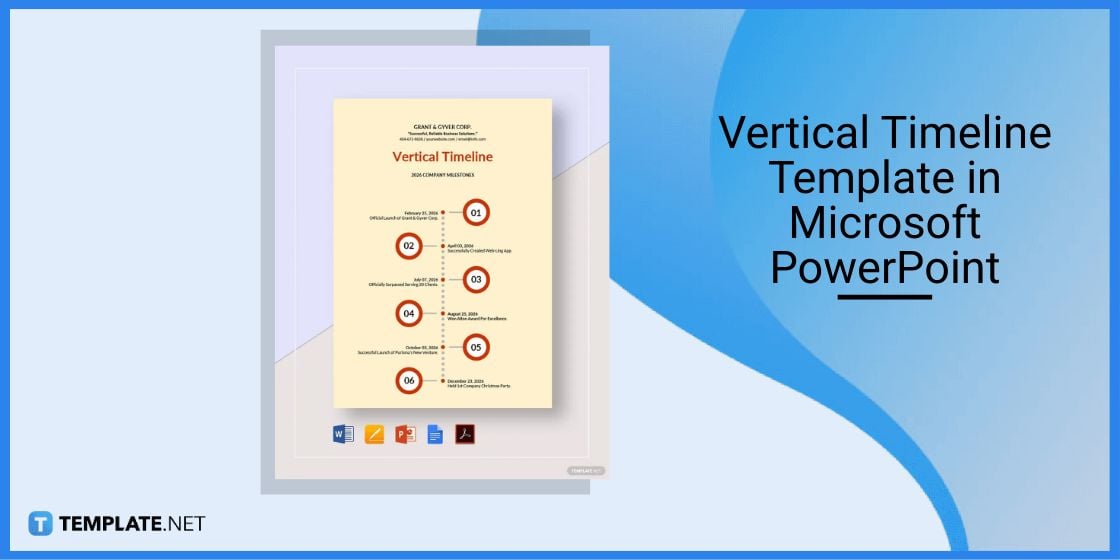 vertical timeline template in microsoft powerpoint