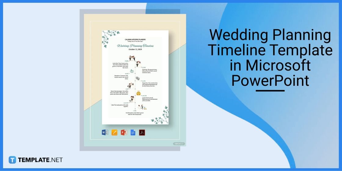 wedding planning timeline template in microsoft powerpoint