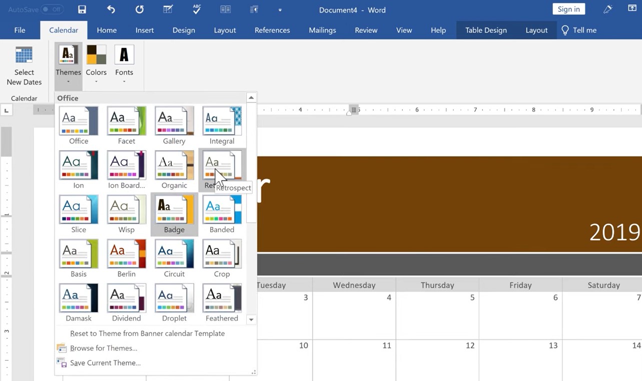 How to Make a Calendar in Word
