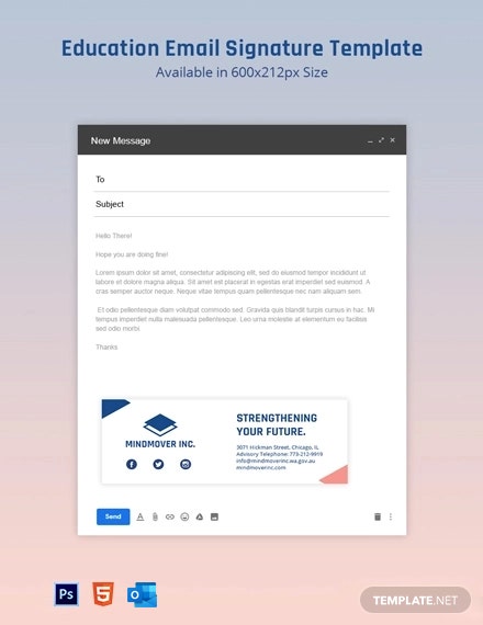 education-email-signature-template