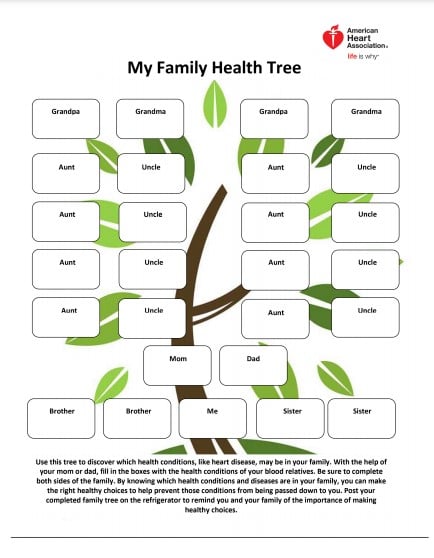 family health tree example