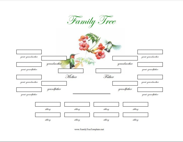 family tree many siblings example