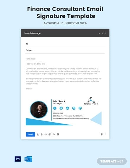 finance-consultant-email-signature-template
