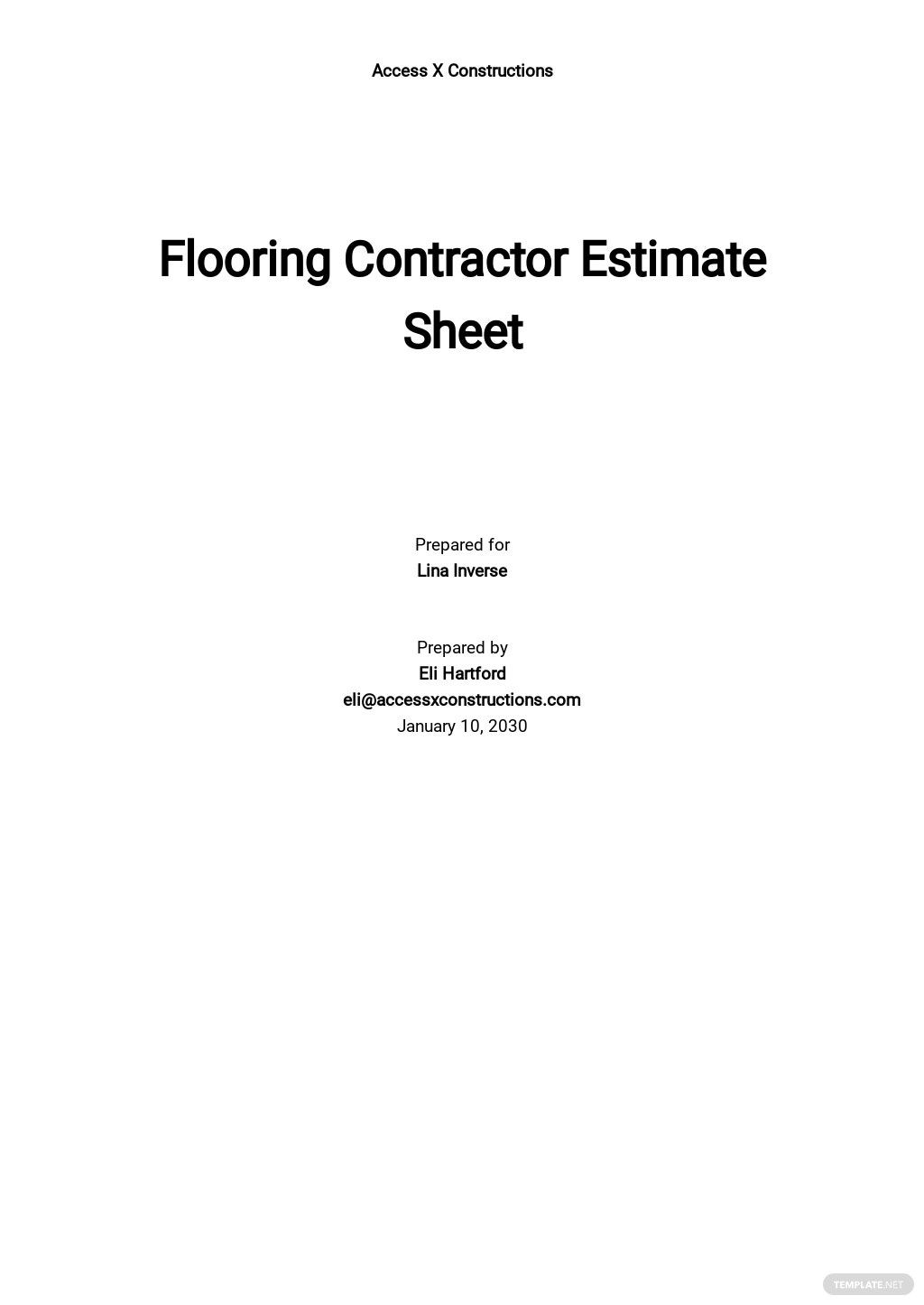 flooring-contractor-estimate-template