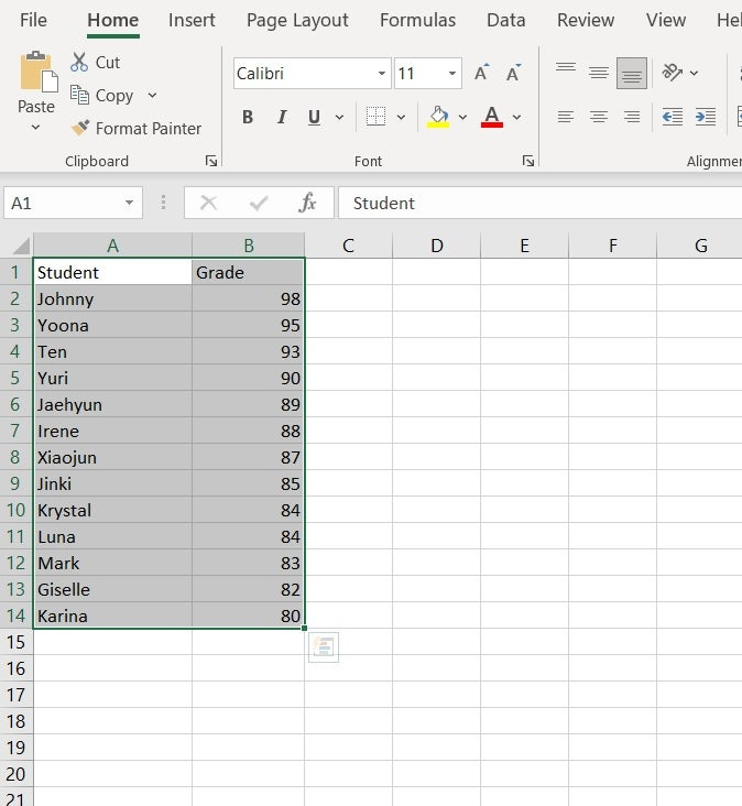 how to draw bar graph in excel e