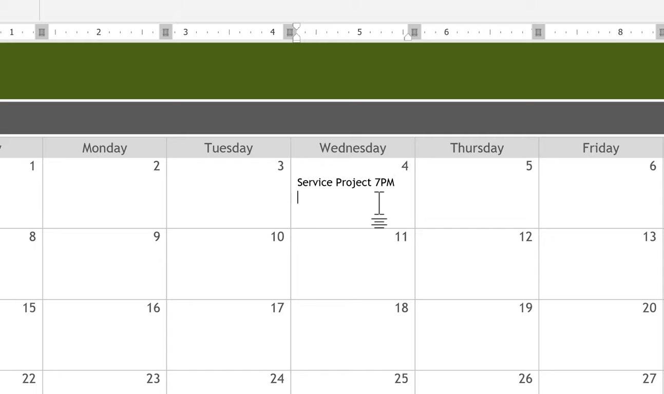 How to Make a Calendar in Word