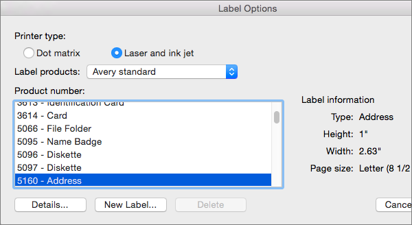 how to print labels from excel on mac