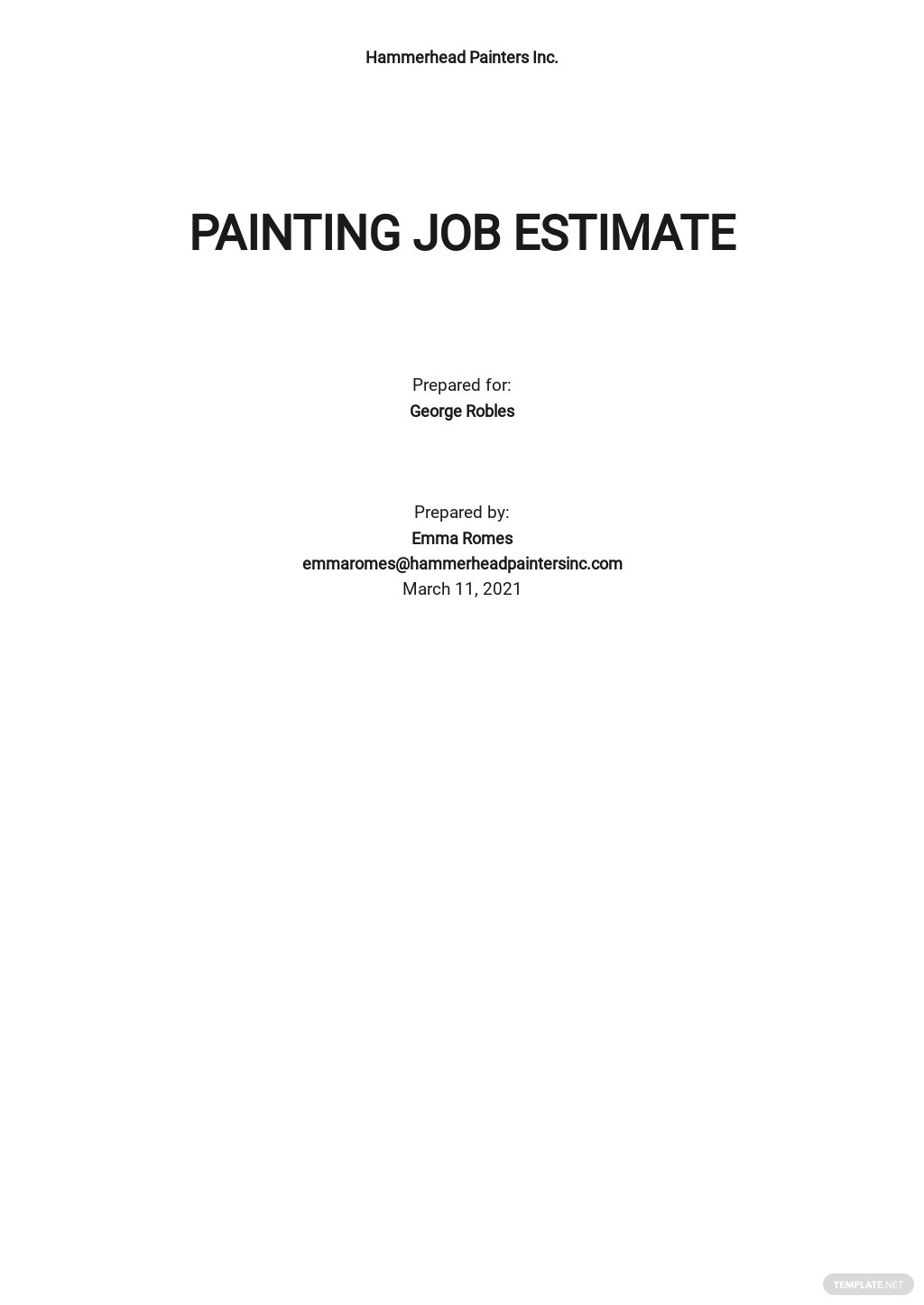 painting-estimate-template