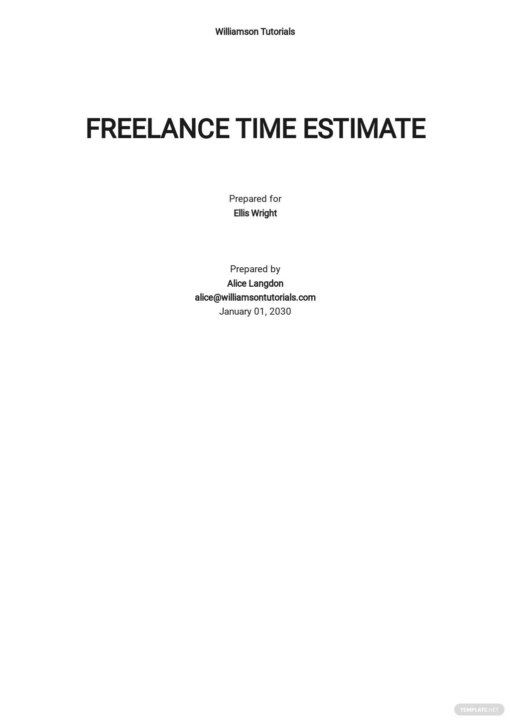 time-estimate-template