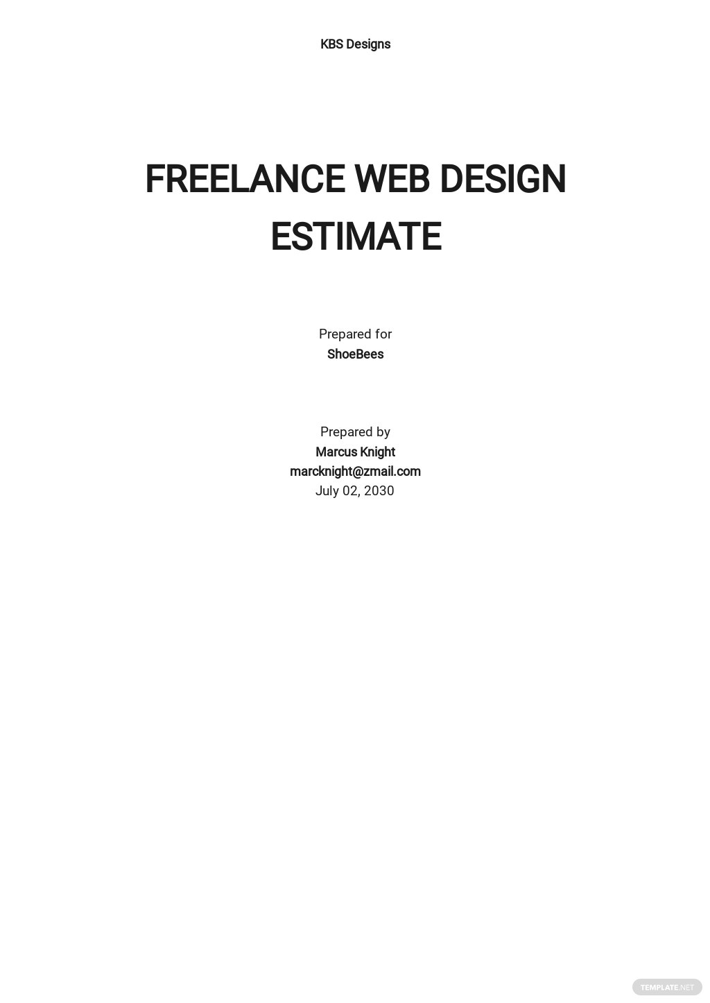 web-design-estimate-template