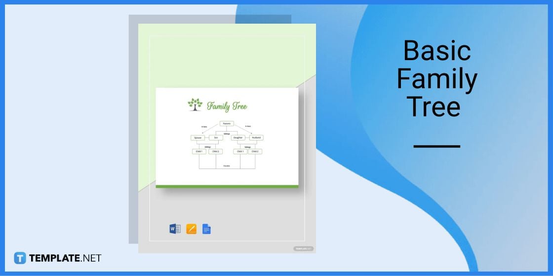 basic family tree template in microsoft word