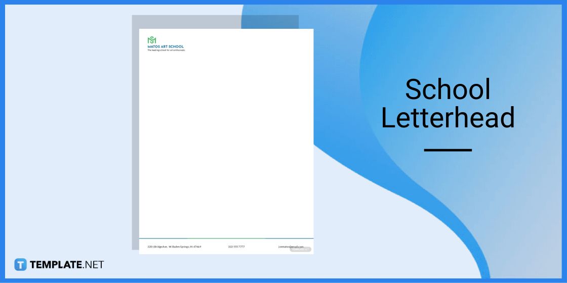 basic school letterhead template in google docs