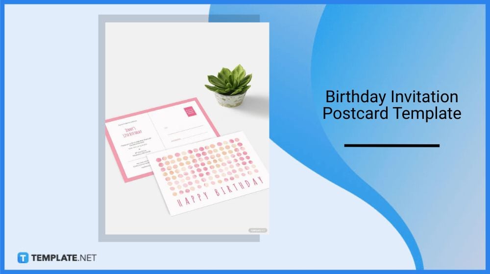 birthday invitation postcard template in microsoft word