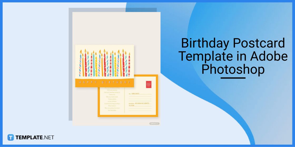birthday postcard template in adobe photoshop