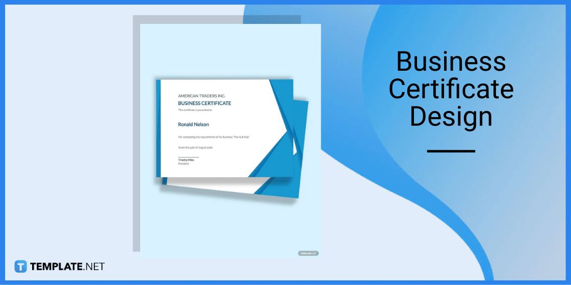 business certificate design template in microsoft word