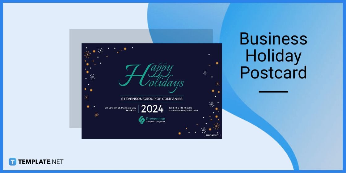 business holiday postcard template in microsoft word