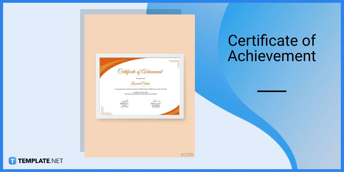 certificate of achievement template in microsoft word