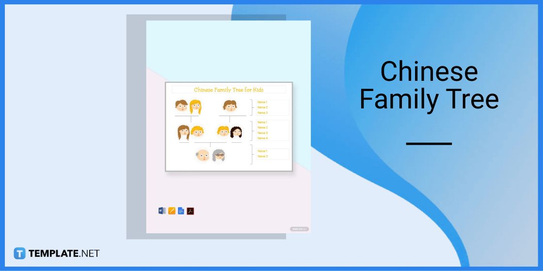 chinese family tree template for kids in google docs