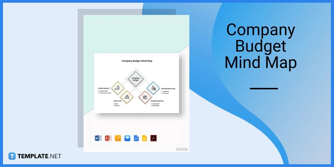 company budget mind map templates in microsoft word