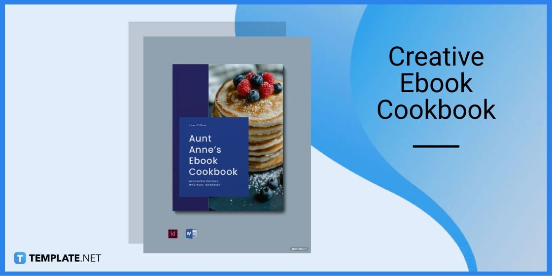creative ebook cookbook template in microsoft word