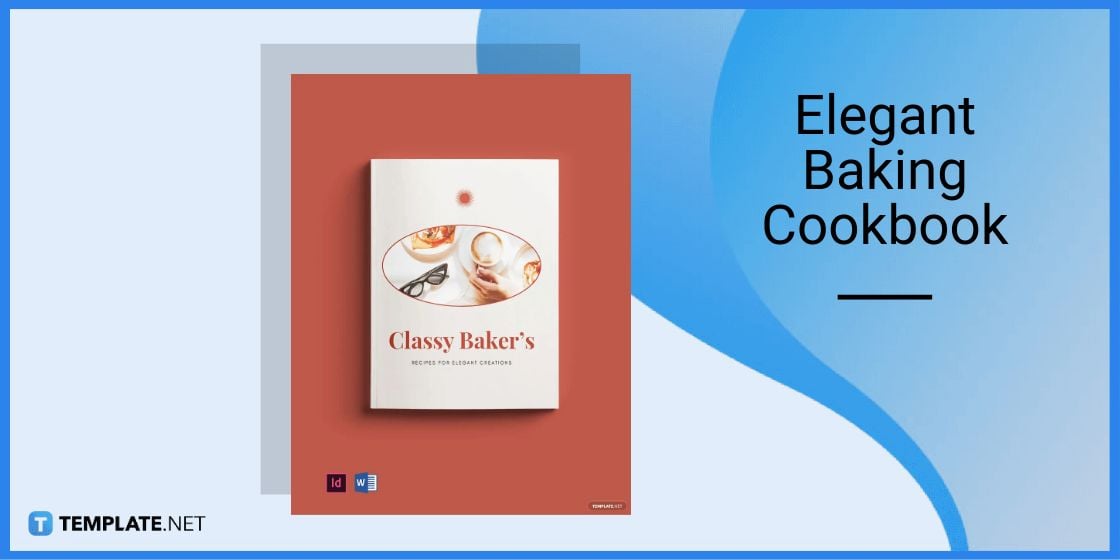 elegant baking cookbook template in microsoft word