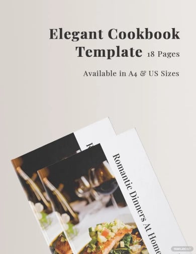 elegant cookbook template