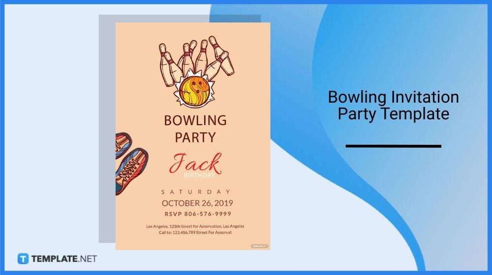 free bowling invitation party template in microsoft word