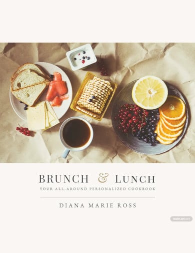 free photo cookbook cover template