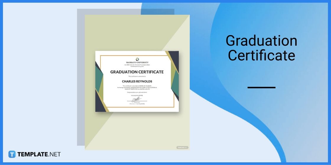 graduation certificate template in google docs