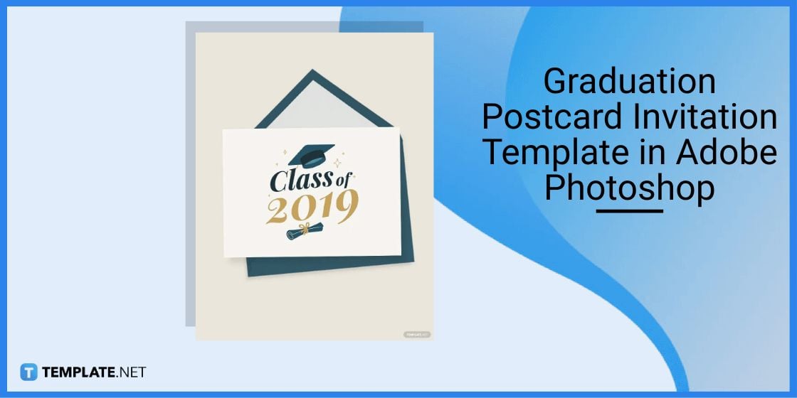 graduation postcard invitation template in adobe photoshop