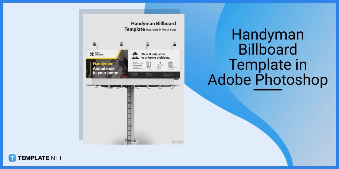 handyman billboard template in adobe photoshop