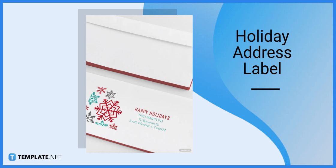 holiday address label template in microsoft word