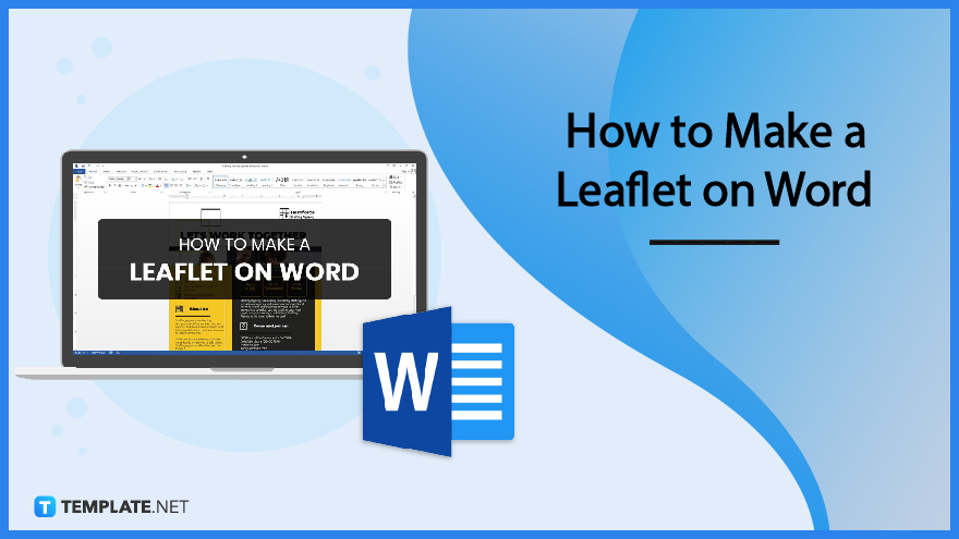 how to make a leaflet on word.