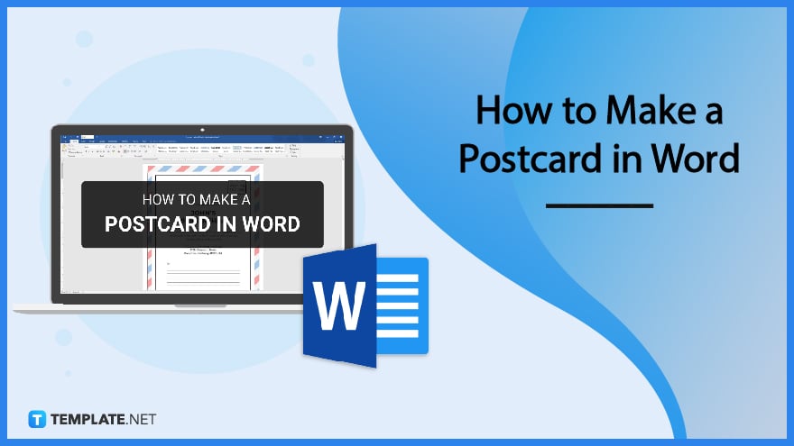 how to make a postcard in word