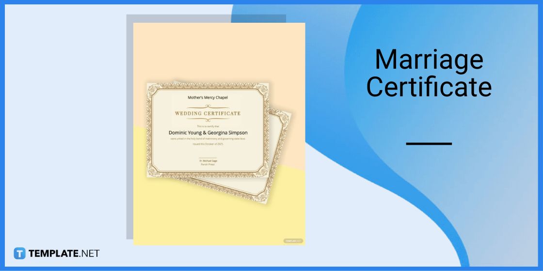 marriage certificate template in microsoft word