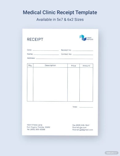medical clinic receipt template