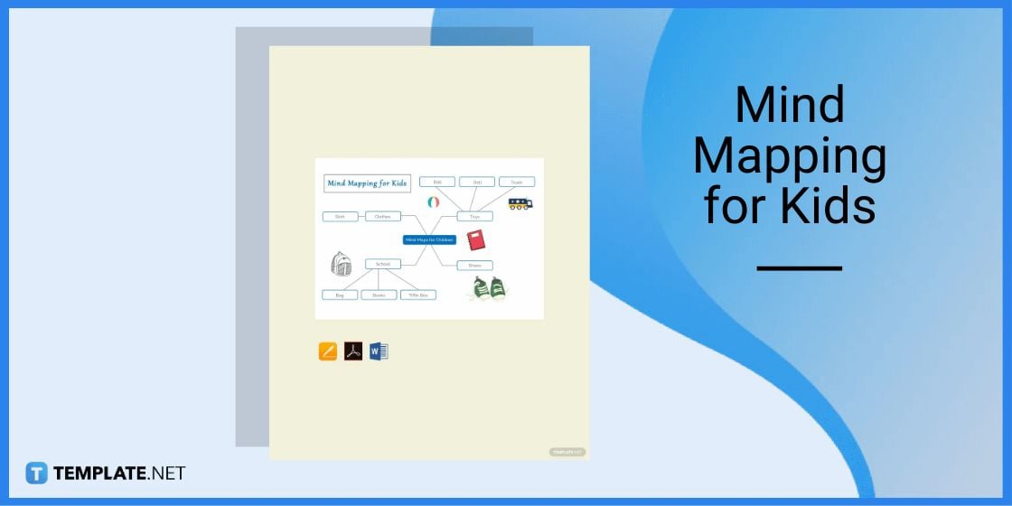 mind mapping for kids template in microsoft word