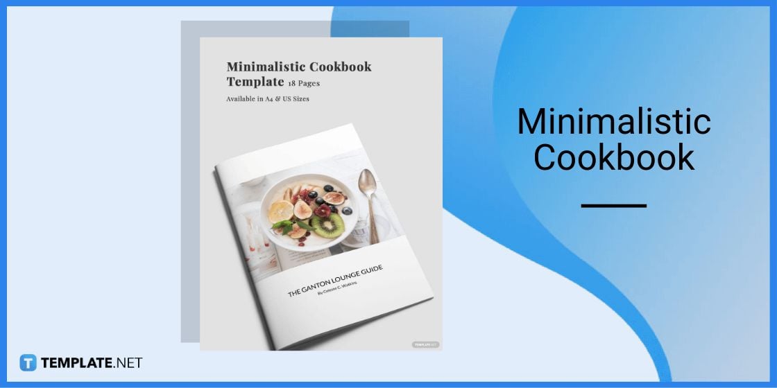 minimalistic cookbook template in google docs