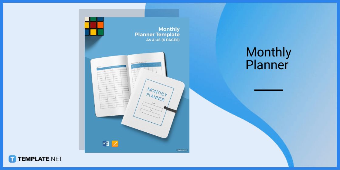 monthly planner template in microsoft word